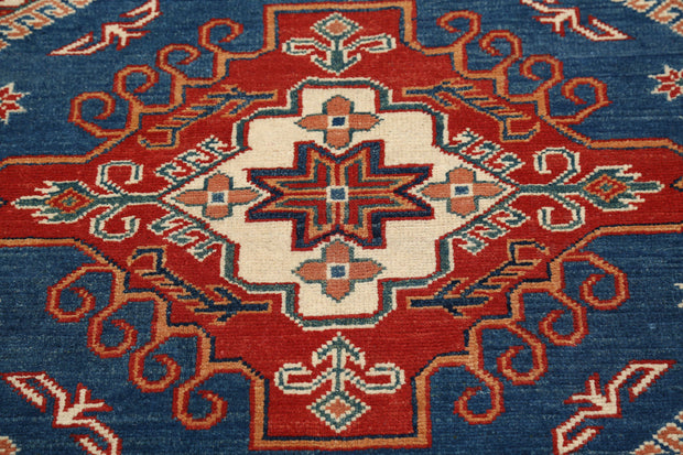 Hand Knotted Tribal Kazak Wool Rug 4' 10" x 6' 7" - No. AT68340