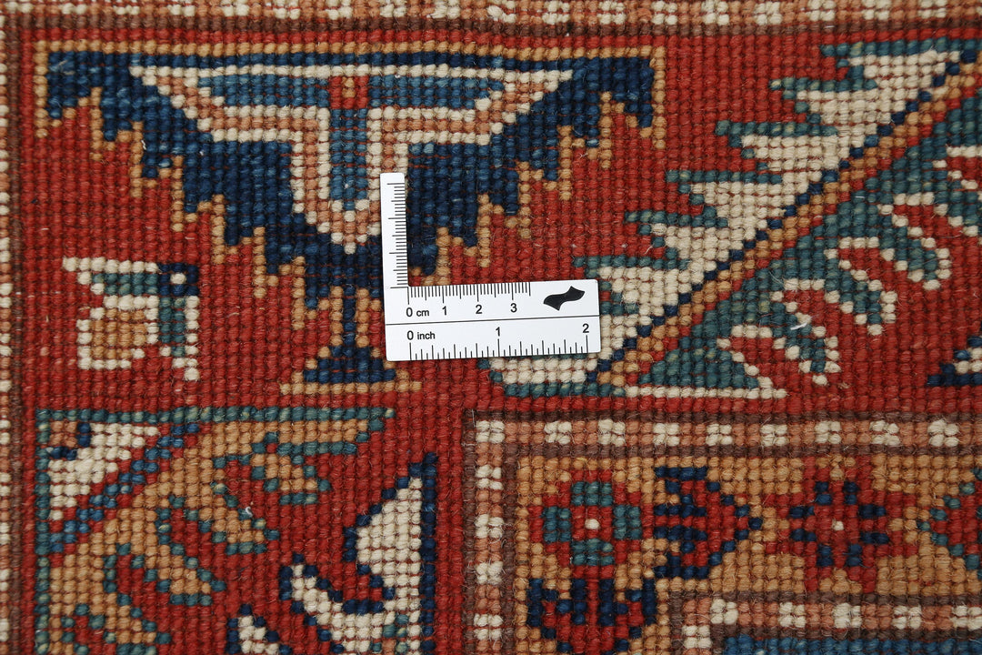 Hand Knotted Tribal Kazak Wool Rug 4' 10" x 6' 7" - No. AT68340