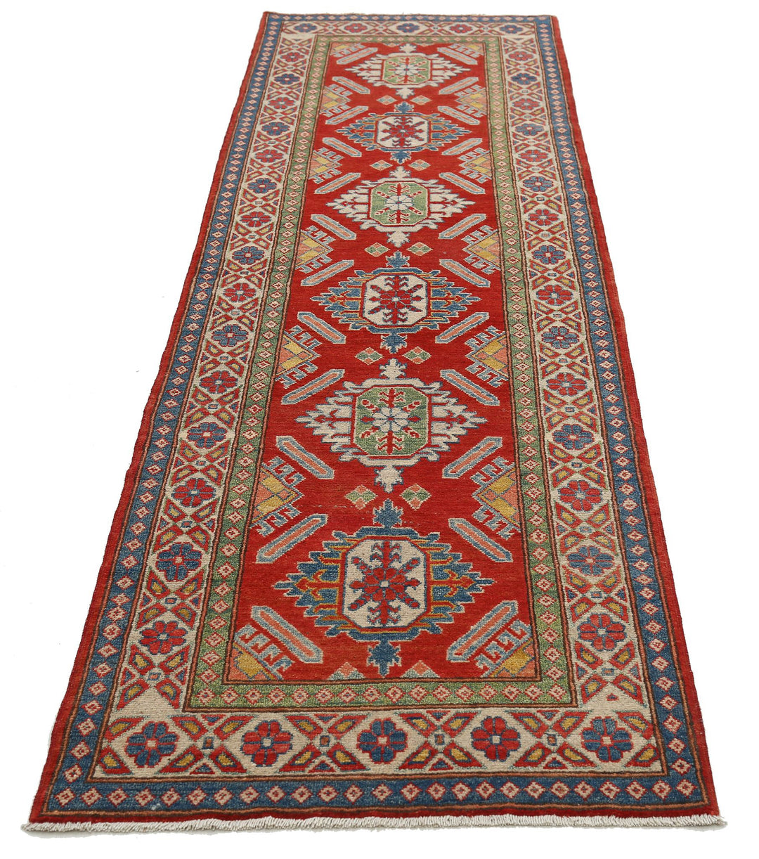 Hand Knotted Tribal Kazak Wool Rug 2' 8" x 9' 3" - No. AT58658