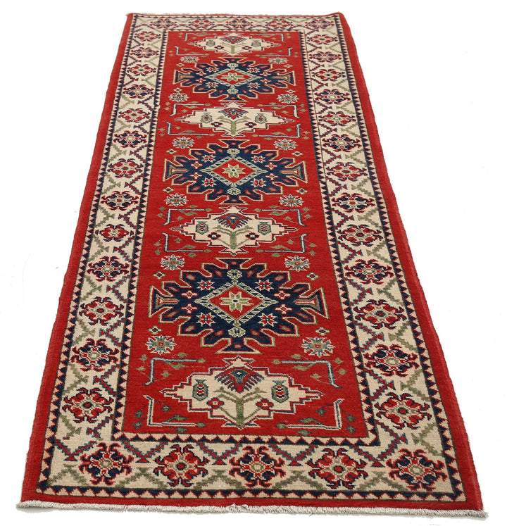 Hand Knotted Tribal Kazak Wool Rug 2' 10" x 8' 1" - No. AT95390