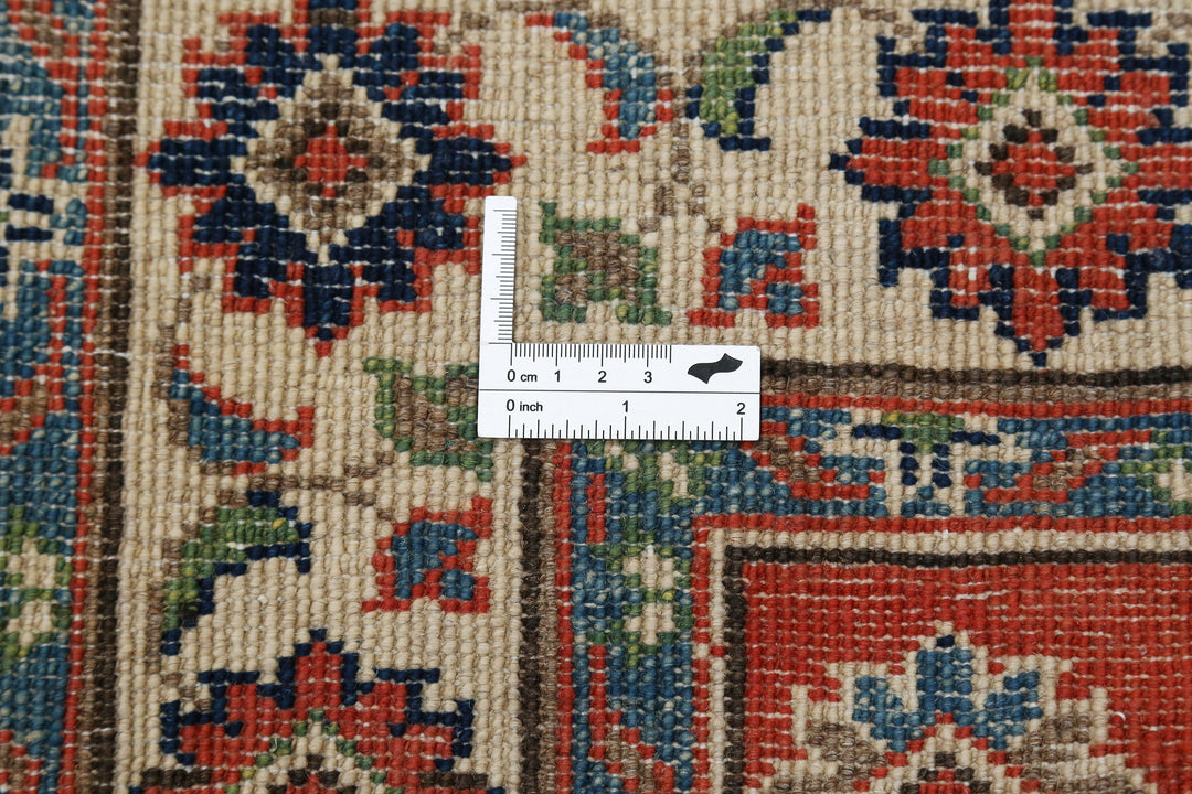 Hand Knotted Tribal Kazak Wool Rug 2' 8" x 6' 9" - No. AT11815