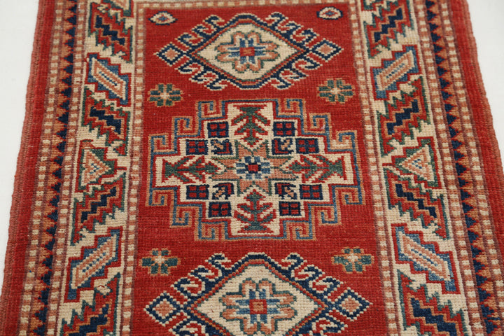 Hand Knotted Tribal Kazak Wool Rug 2' 0" x 3' 0" - No. AT72925