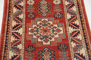 Hand Knotted Tribal Kazak Wool Rug 2' 0" x 2' 11" - No. AT89525