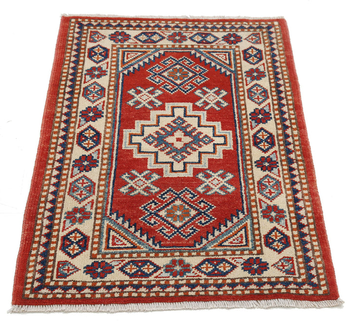 Hand Knotted Tribal Kazak Wool Rug 2' 0" x 2' 11" - No. AT38828