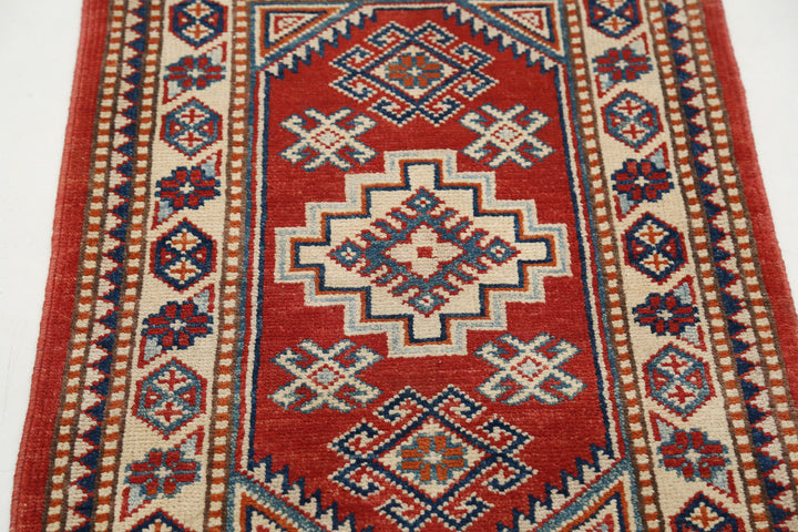 Hand Knotted Tribal Kazak Wool Rug 2' 0" x 2' 11" - No. AT38828