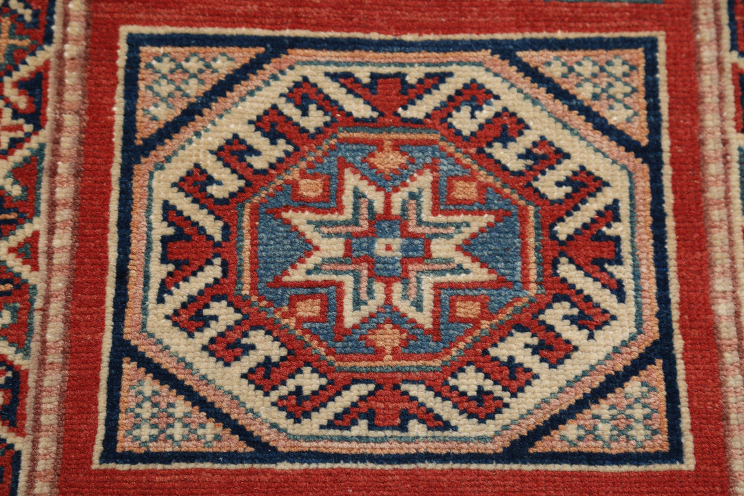 Hand Knotted Tribal Kazak Wool Rug 2' 1" x 3' 0" - No. AT79469