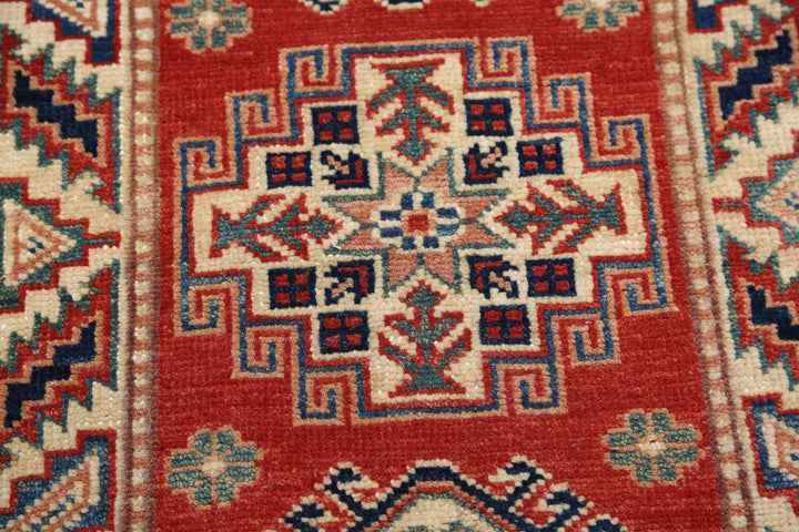 Hand Knotted Tribal Kazak Wool Rug 2' 0" x 3' 1" - No. AT69941