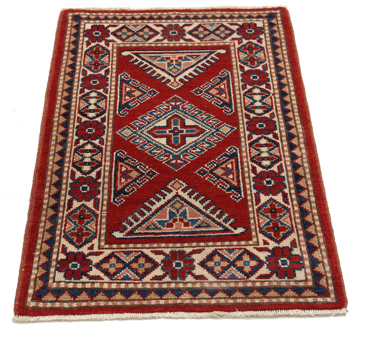 Hand Knotted Tribal Kazak Wool Rug 2' 0" x 3' 1" - No. AT12410