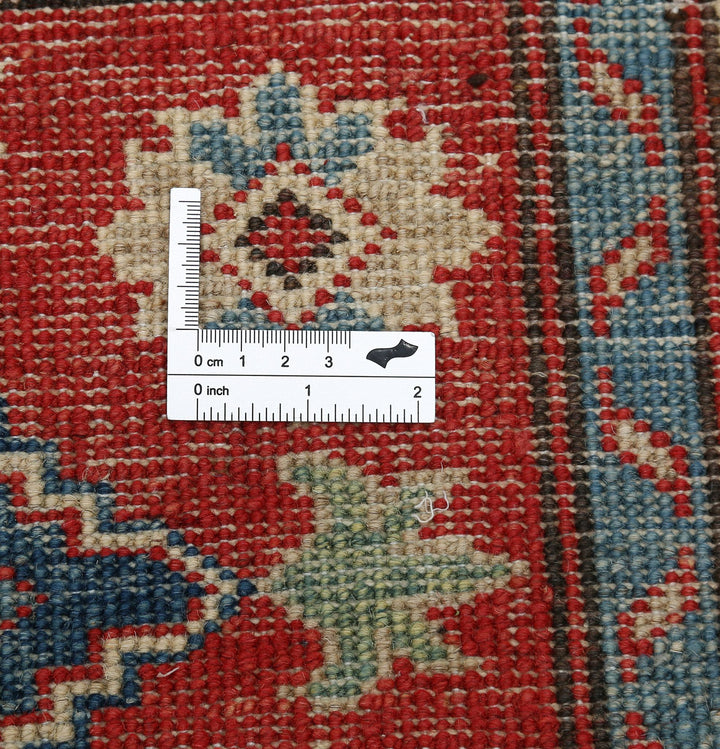 Hand Knotted Tribal Kazak Wool Rug 2' 7" x 9' 7" - No. AT63068