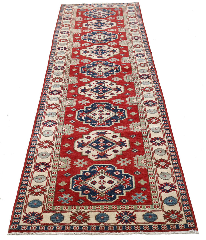 Hand Knotted Tribal Kazak Wool Rug 2' 8" x 9' 8" - No. AT10449