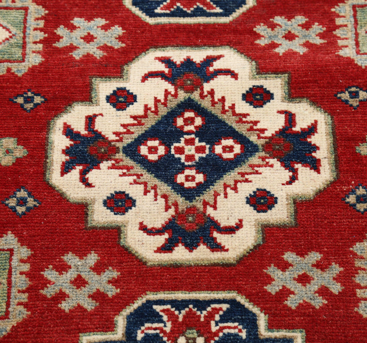 Hand Knotted Tribal Kazak Wool Rug 2' 8" x 9' 8" - No. AT10449