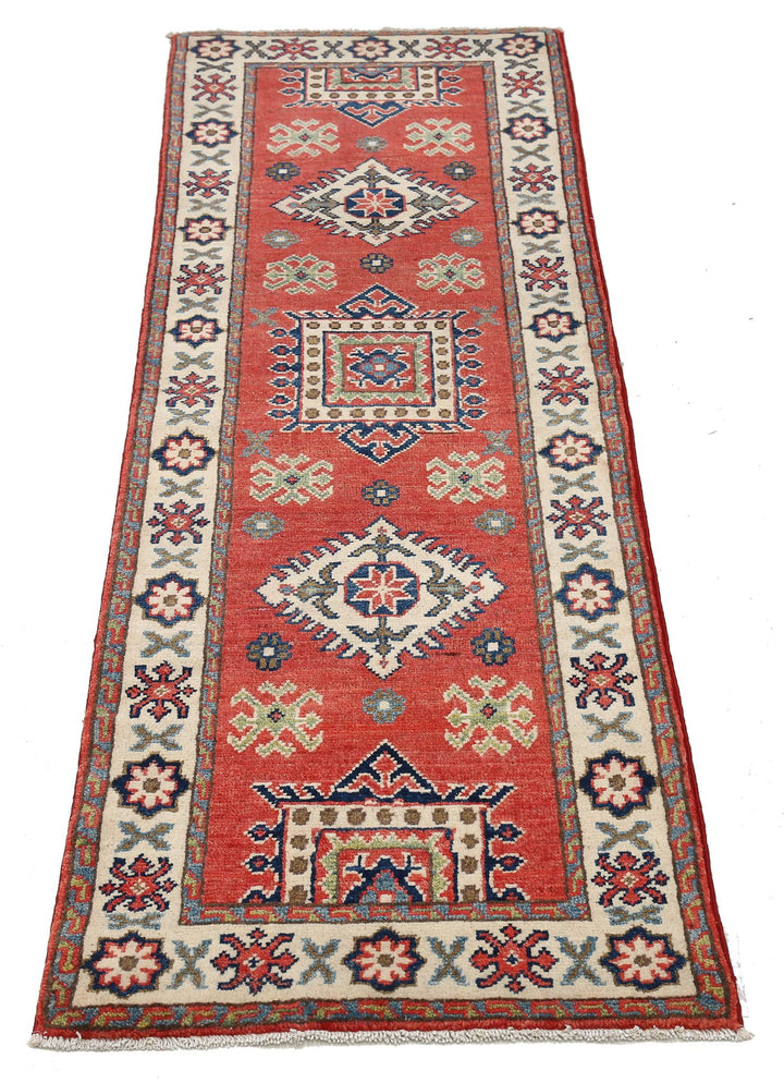Hand Knotted Tribal Kazak Wool Rug 1' 10" x 5' 10" - No. AT45310