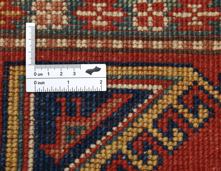 Hand Knotted Tribal Kazak Wool Rug 4' 10" x 6' 4" - No. AT83189