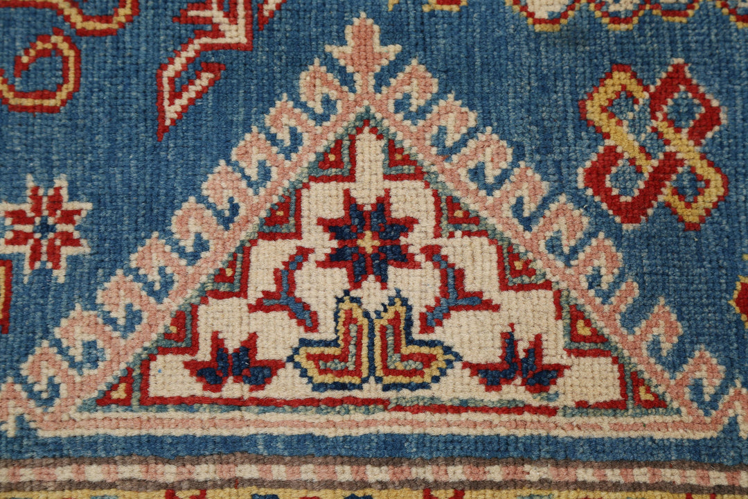 Hand Knotted Tribal Kazak Wool Rug 5' 1" x 6' 7" - No. AT51692