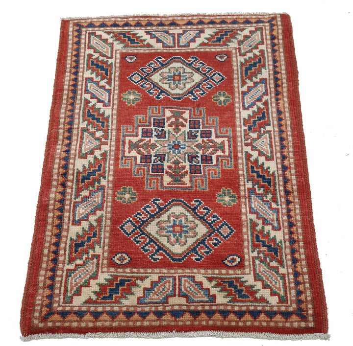 Hand Knotted Tribal Kazak Wool Rug 2' 0" x 3' 0" - No. AT78411