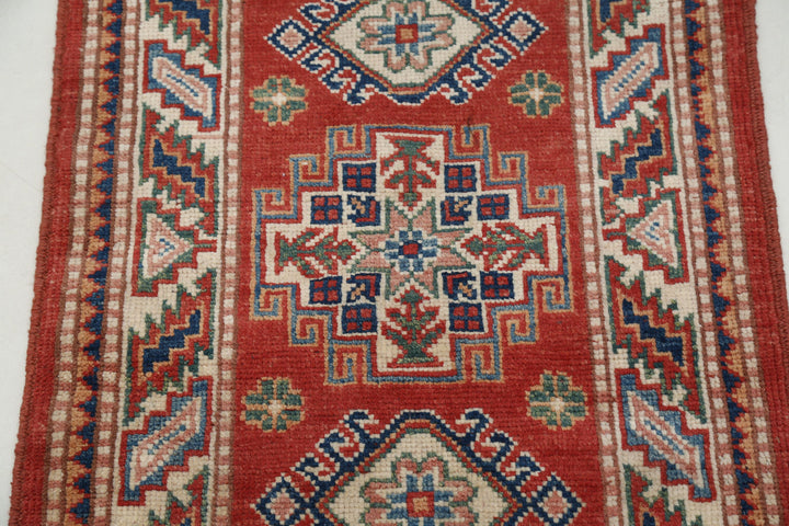 Hand Knotted Tribal Kazak Wool Rug 2' 0" x 3' 0" - No. AT78411