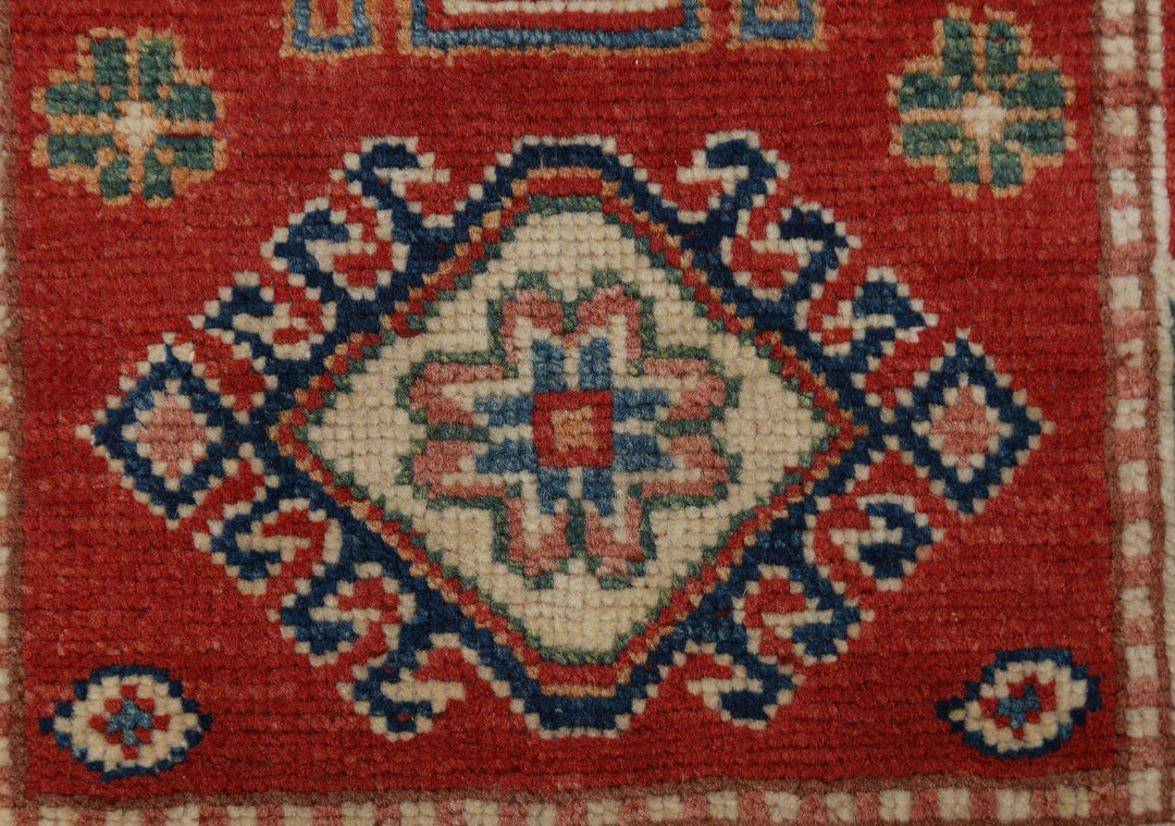 Hand Knotted Tribal Kazak Wool Rug 2' 0" x 3' 0" - No. AT78411