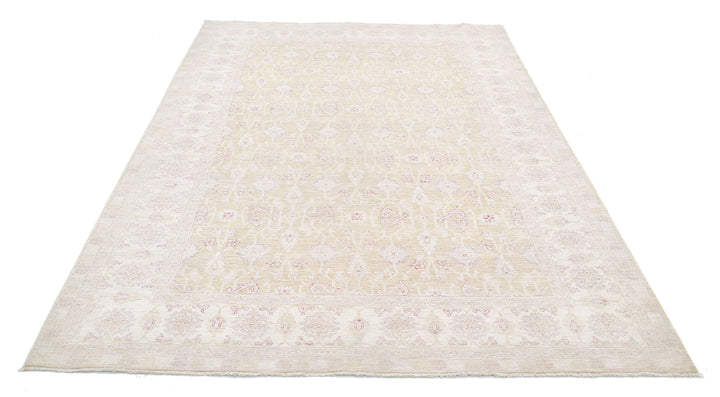 Hand Knotted Fine Serenity Wool Rug 6' 3" x 8' 9" - No. AT10183