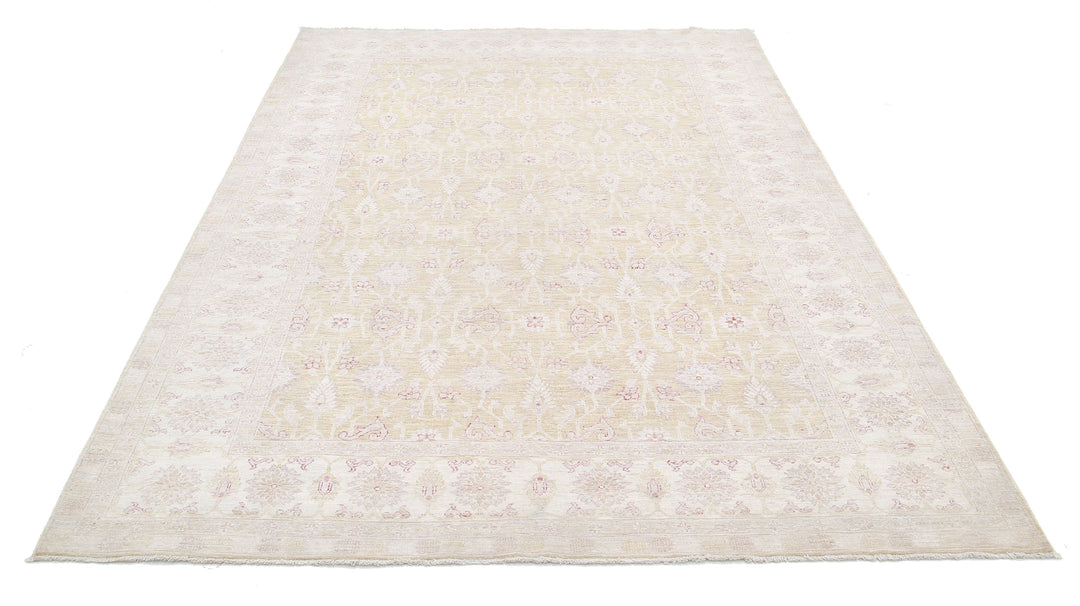 Hand Knotted Fine Serenity Wool Rug 6' 3" x 8' 9" - No. AT10183
