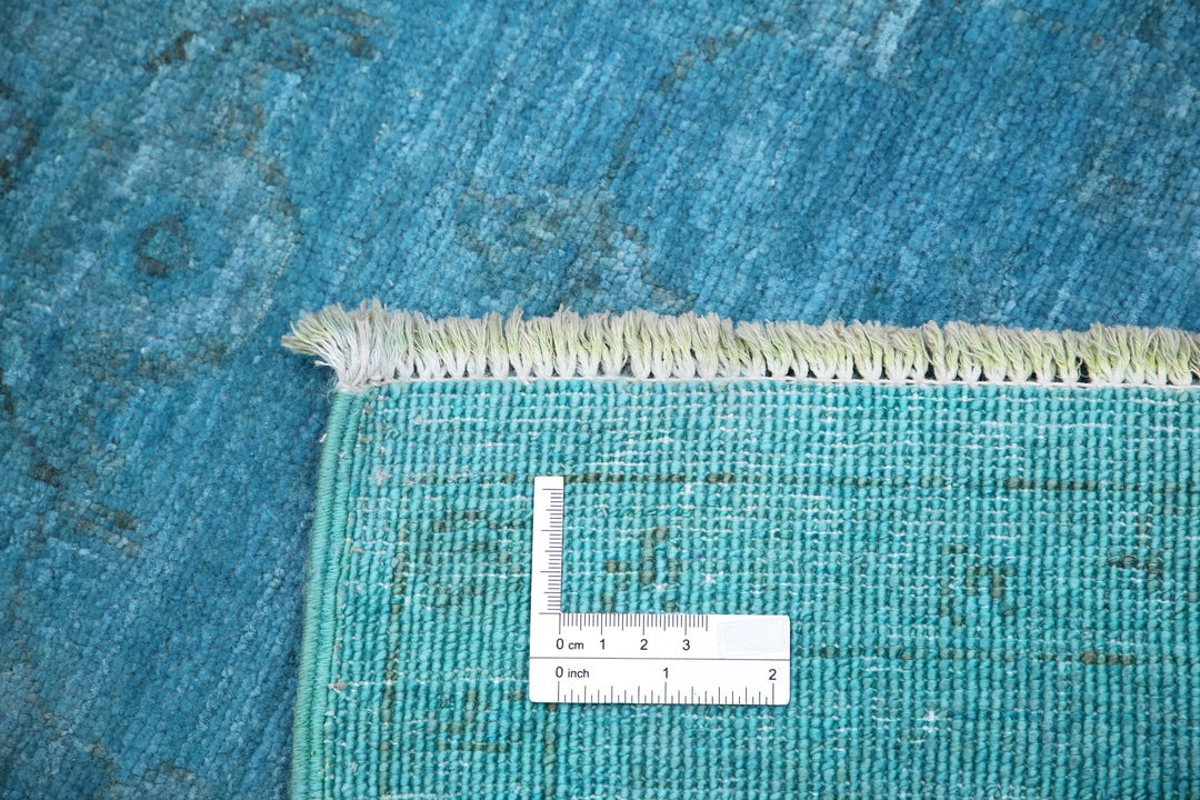 Hand Knotted Overdye Wool Rug 5' 0" x 5' 2" - No. AT28995