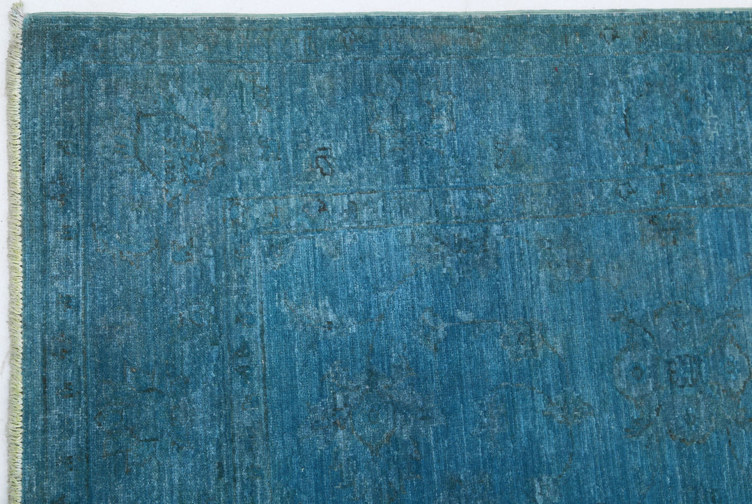 Hand Knotted Overdye Wool Rug 5' 0" x 5' 2" - No. AT28995