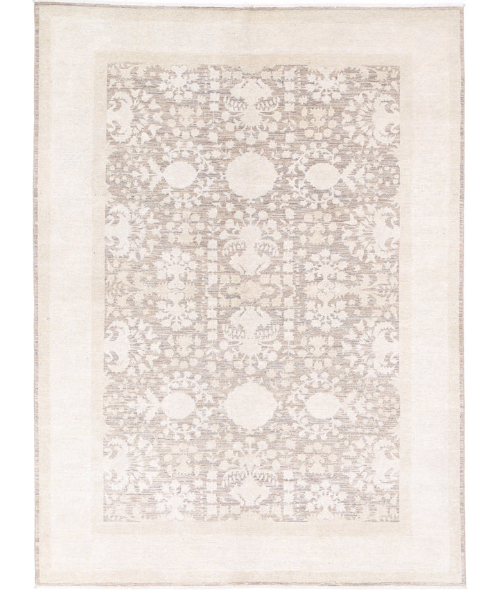 Hand Knotted Fine Serenity Wool Rug 6' 0" x 8' 3" - No. AT41390