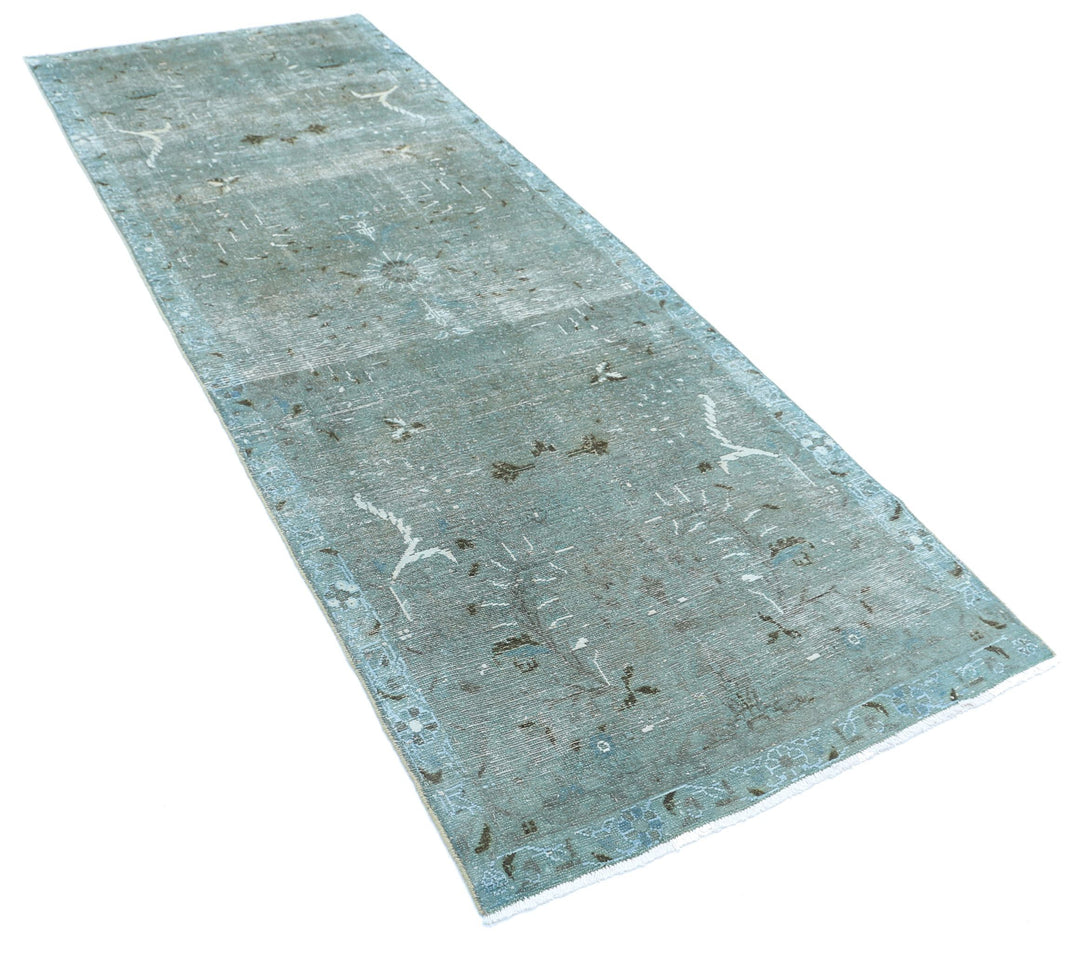 Hand Knotted Vintage Persian Hamadan Wool Rug 3' 5" x 9' 4" - No. AT72533