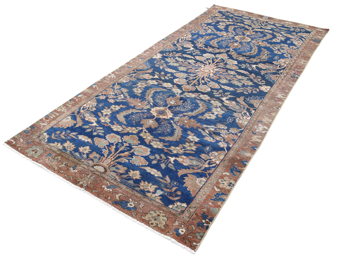 Hand Knotted Vintage Persian Hamadan Wool Rug 4' 6" x 10' 1" - No. AT96237