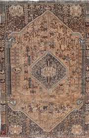 Hand Knotted Vintage Persian Hamadan Wool Rug 4' 10" x 7' 9" - No. AT35712