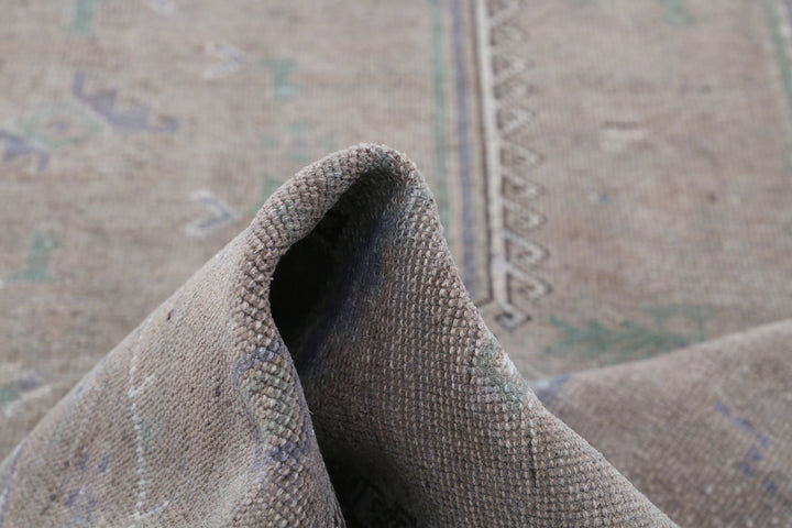 Hand Knotted Transitional Overdye Hamadan Wool Rug 6' 8" x 9' 5" - No. AT86882