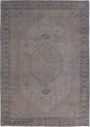 Hand Knotted Transitional Overdye Hamadan Wool Rug 6' 8" x 9' 5" - No. AT86882