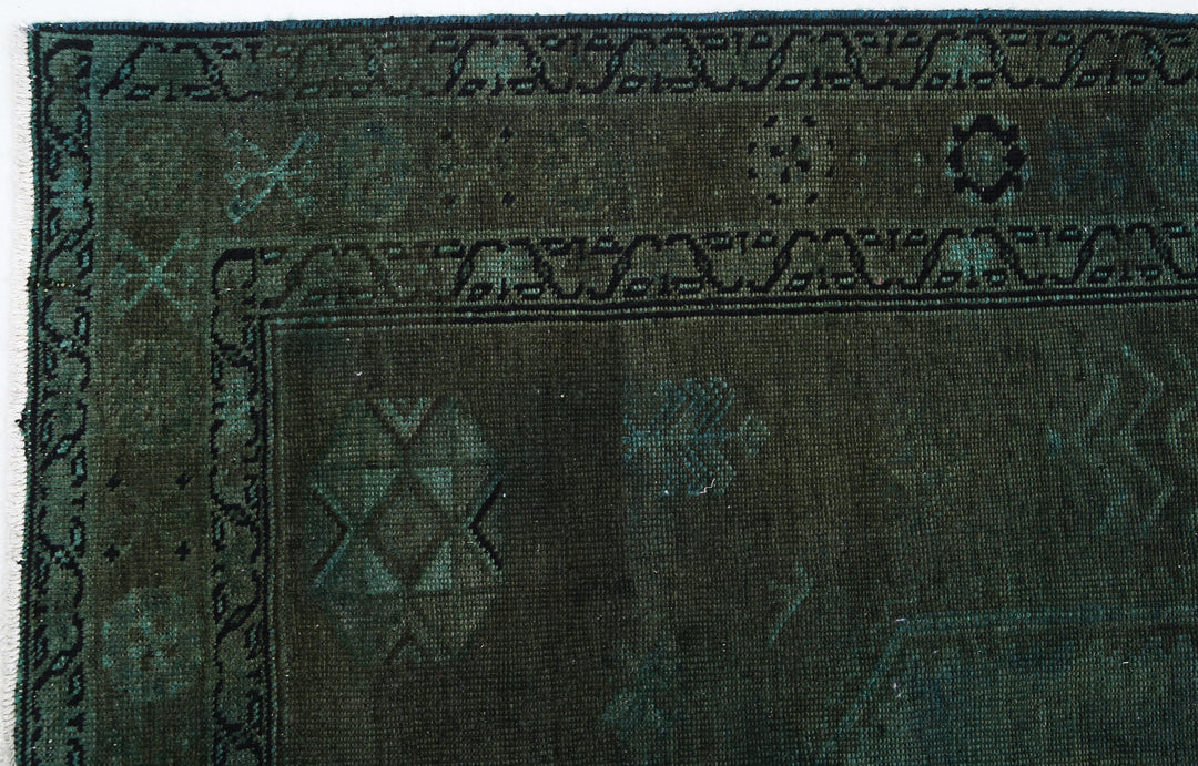 Hand Knotted Transitional Overdye Hamadan Wool Rug 7' 0" x 9' 8" - No. AT47906