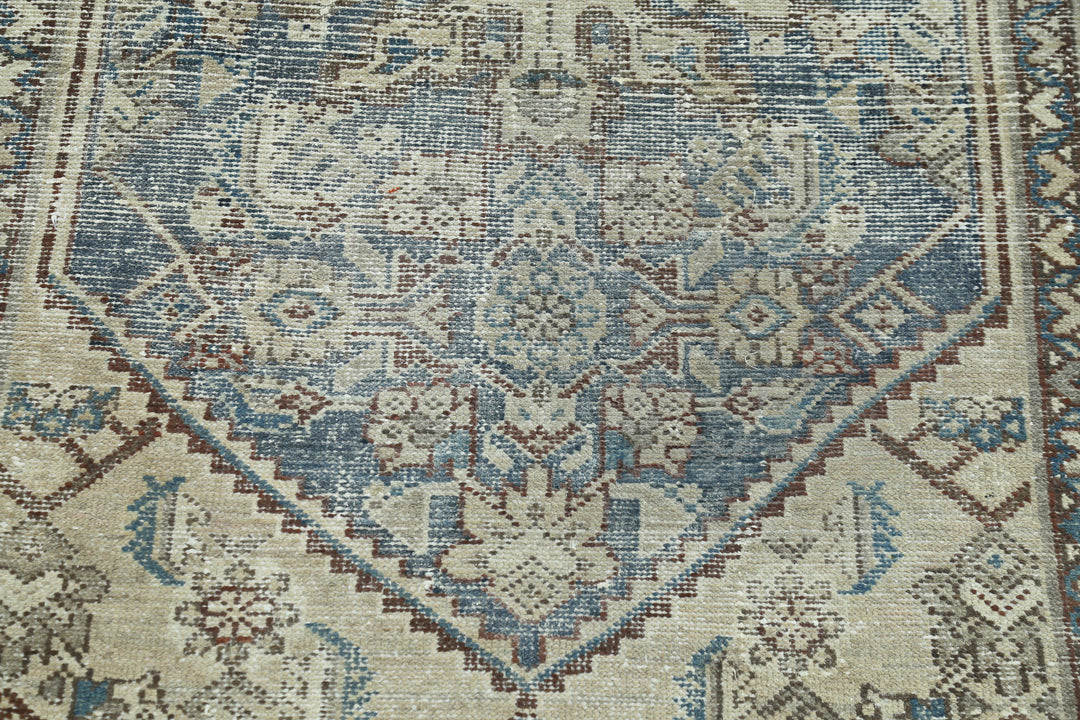 Hand Knotted Vintage Persian Hamadan Wool Rug 3' 7" x 9' 8" - No. AT89200