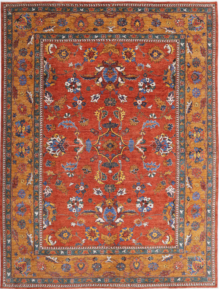Hand Knotted Nomadic Caucasian Humna Wool Rug 8' 10" x 11' 8" - No. AT66819