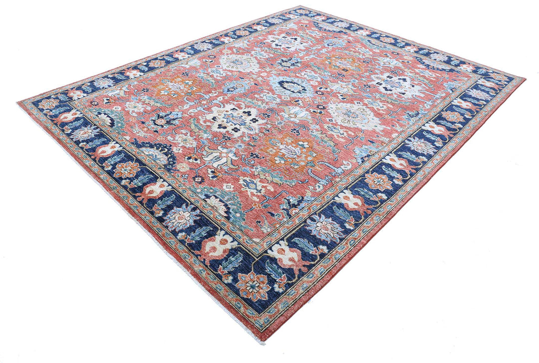 Hand Knotted Nomadic Caucasian Humna Wool Rug 7' 10" x 9' 10" - No. AT19932