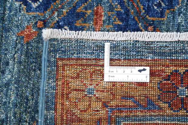 Hand Knotted Nomadic Caucasian Humna Wool Rug 8' 1" x 9' 5" - No. AT42618