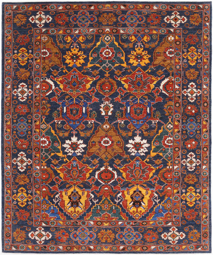 Hand Knotted Nomadic Caucasian Humna Wool Rug 8' 3" x 9' 11" - No. AT12463