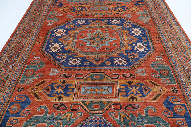 Hand Knotted Nomadic Caucasian Humna Wool Rug 8' 5" x 10' 1" - No. AT57861
