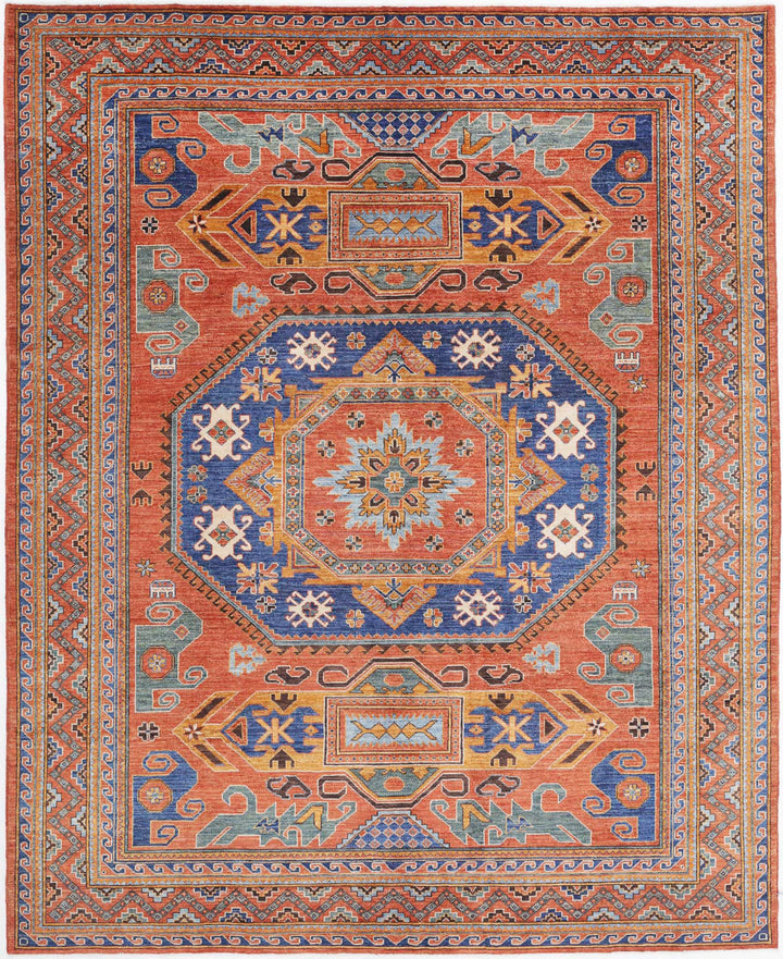 Hand Knotted Nomadic Caucasian Humna Wool Rug 8' 5" x 10' 1" - No. AT57861