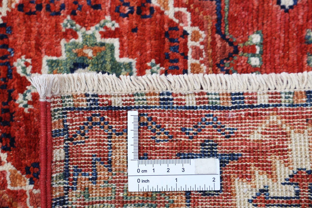 Hand Knotted Nomadic Caucasian Humna Wool Rug 8' 11" x 11' 10" - No. AT37646