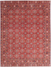 Hand Knotted Nomadic Caucasian Humna Wool Rug 8' 11" x 11' 10" - No. AT37646