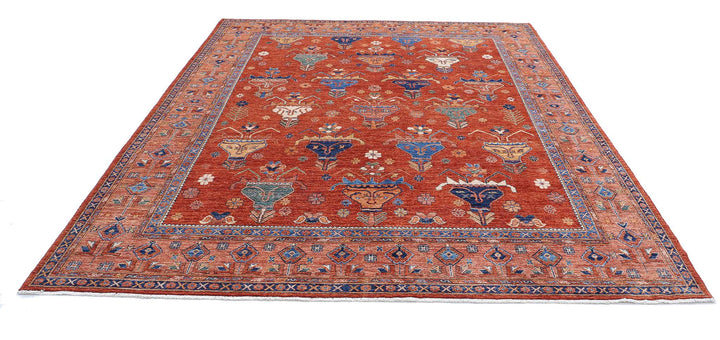 Hand Knotted Nomadic Caucasian Humna Wool Rug 8' 4" x 10' 0" - No. AT47043