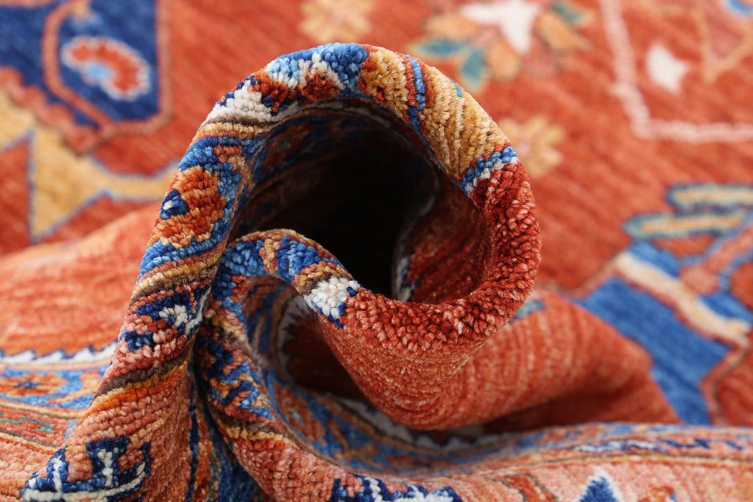 Hand Knotted Nomadic Caucasian Humna Wool Rug 8' 4" x 10' 0" - No. AT47043