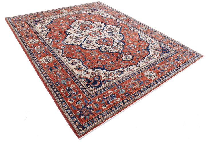 Hand Knotted Nomadic Caucasian Humna Wool Rug 8' 0" x 9' 8" - No. AT18924