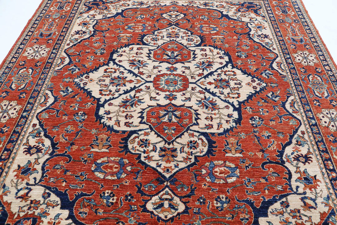 Hand Knotted Nomadic Caucasian Humna Wool Rug 8' 0" x 9' 8" - No. AT18924