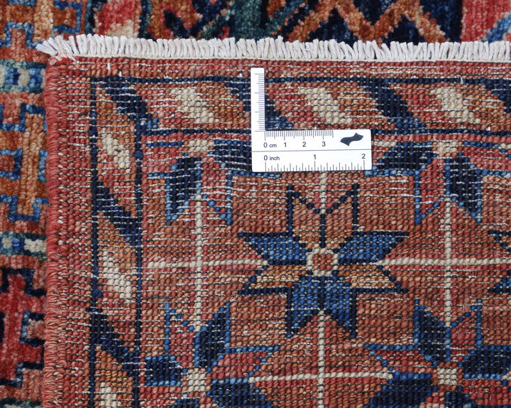 Hand Knotted Nomadic Caucasian Humna Wool Rug 8' 2" x 9' 9" - No. AT85667