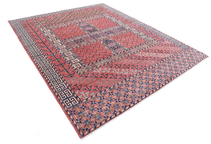 Hand Knotted Nomadic Caucasian Humna Wool Rug 8' 2" x 9' 9" - No. AT85667