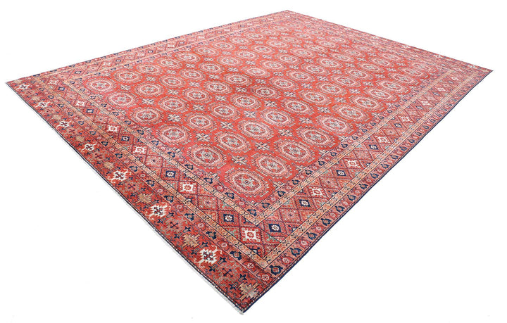 Hand Knotted Nomadic Caucasian Humna Wool Rug 10' 0" x 13' 5" - No. AT22143