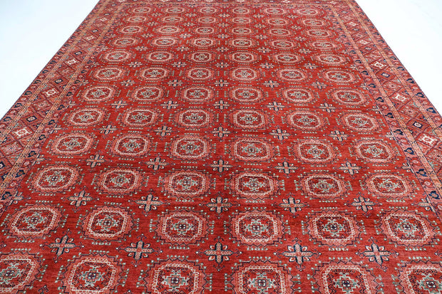 Hand Knotted Nomadic Caucasian Humna Wool Rug 10' 0" x 13' 5" - No. AT22143