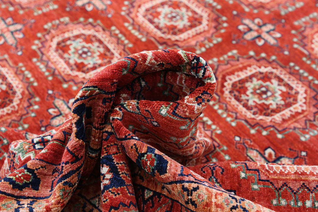 Hand Knotted Nomadic Caucasian Humna Wool Rug 10' 0" x 13' 5" - No. AT22143